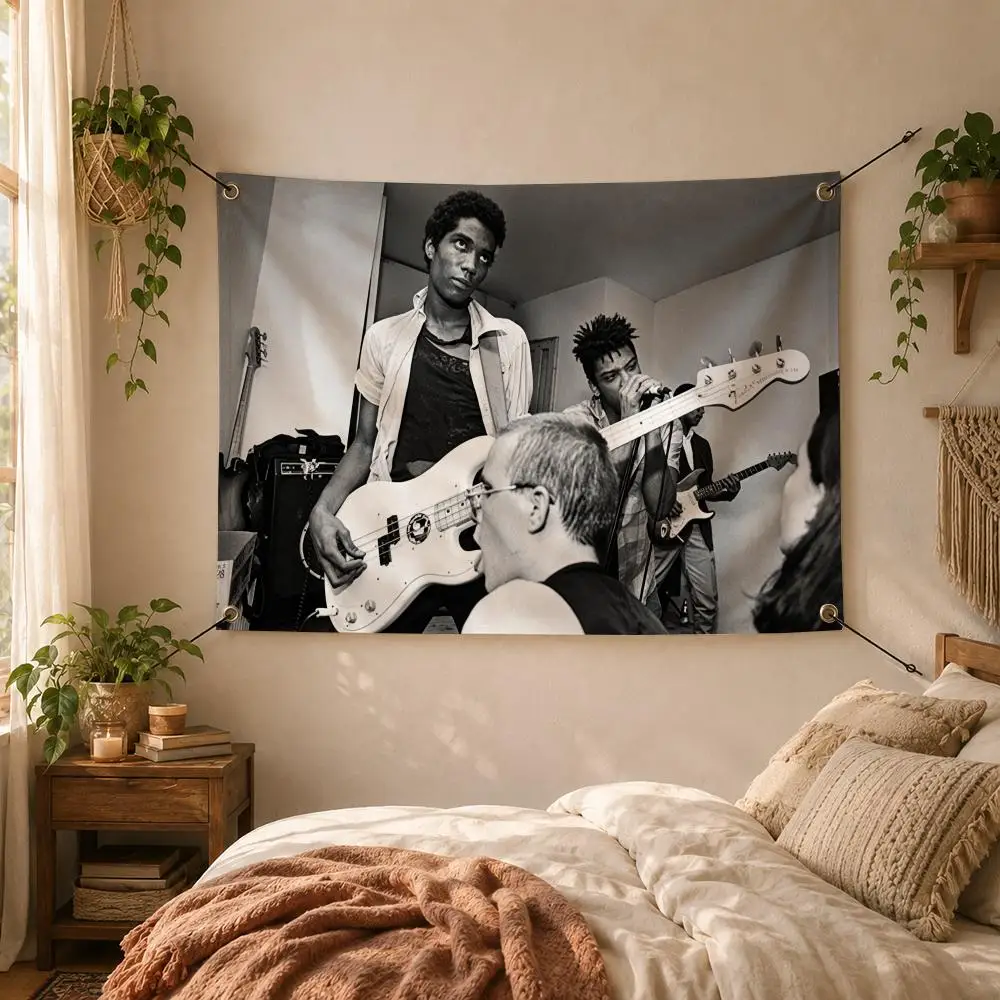 Band Punk B-Bad Brains Flags Decorative Flag Banner for Outdoor Garden Yard Camping Party Home Wall Hanging Decor