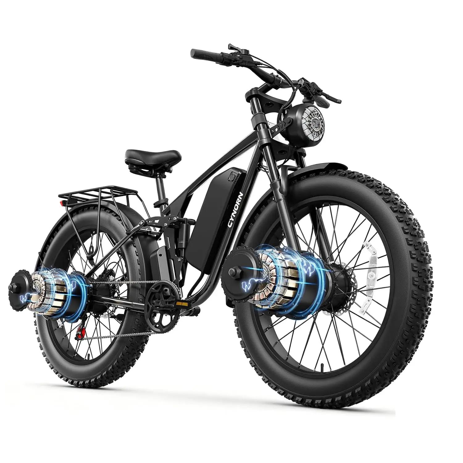 5000W Dual Motor Ebike Adults 48V 30Ah Battery 100 Miles 26