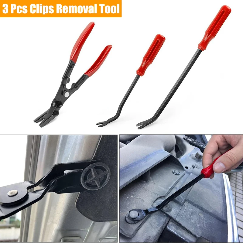 19PCS/Bag Car Trim Removal Tool Interior Door Clip Panel Trim Dashboard Removal Kit Auto Car Opening Repair Tool Set