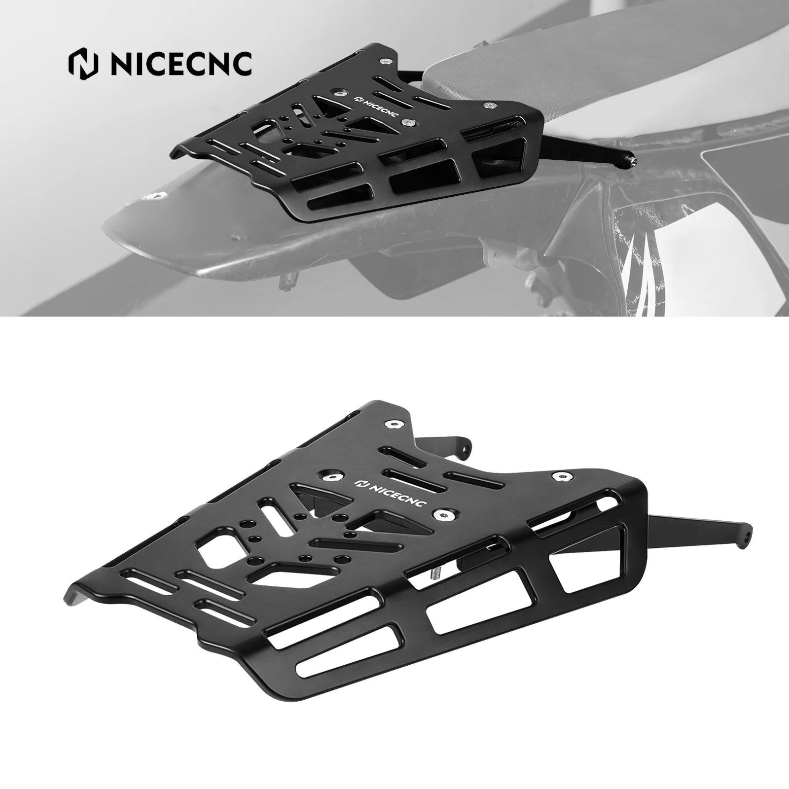 

NICECNC For Suzuki DRZ400SM DRZ400S DR-Z 400S DR-Z 400SM 2000-2024 2023 Motocross Rear Luggage Tail Rack Cargo Bracket Aluminum