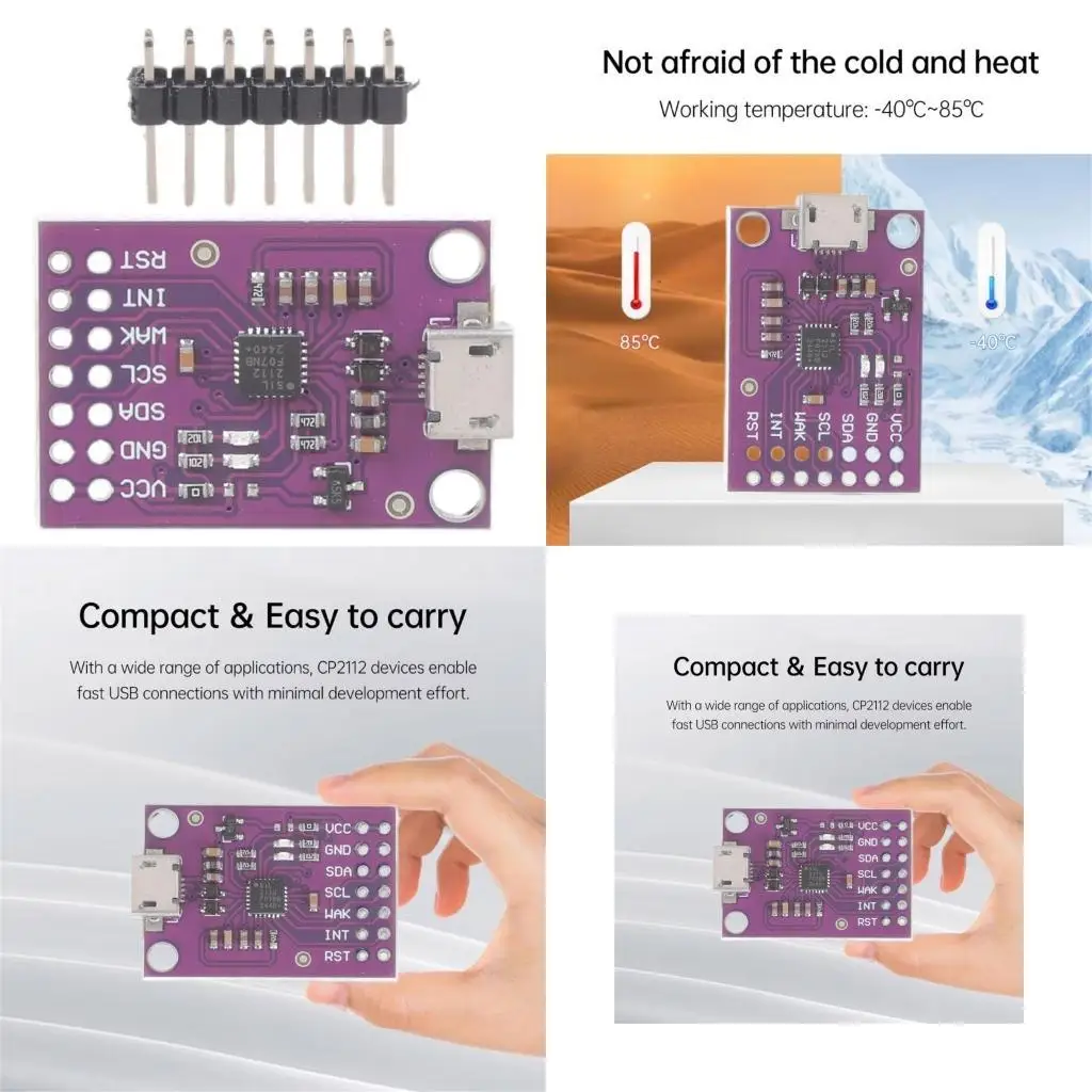 

652F CP2112 Доска отладки тип C CP2112 USB для SMBUS I2C Модуль связи