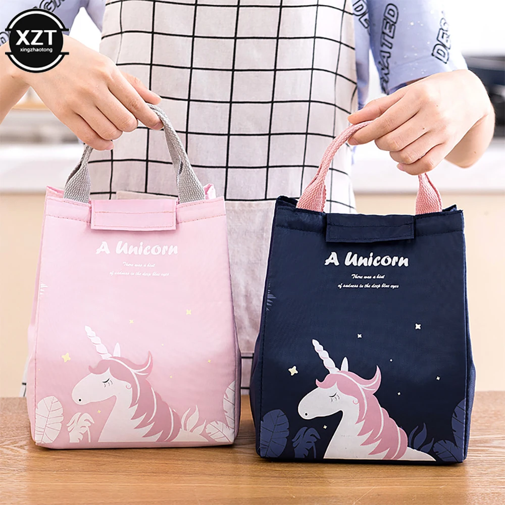 Cartoon Cooler Lunch Bag For Picnic Travel Kids Women Thermal Breakfast Organizer Insulated Waterproof Storage Bag For Lunch Box