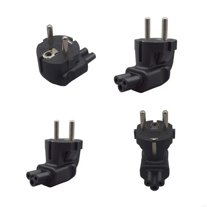 Set 2 stks EU 4,8 mm naar IEC320 C5 Adapter Converter voor laptopprinter notebook