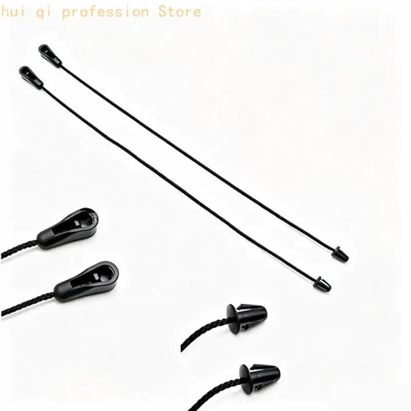 Ersatz-Set für Zugschnur der hinteren Hutablage für die Reparatur der Laderaumabdeckung MK2 MK1 Schrägheck, 2-teiliges schwarzes – Detail 3