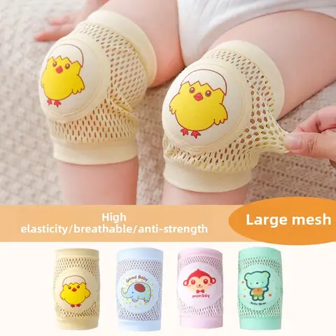 1Pair Baby Knee Pads Thin Summer Infant Crawling Protector Anti-fall Toddler Learning To Walk Knee Sleeve