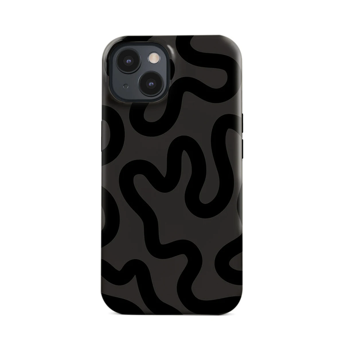 

Magnetic Phone Case for IPHONE 16ProMax 15 14 13 12 11 16e PRO Plus black lines Hard Acrylic Shockproof Cover Funda