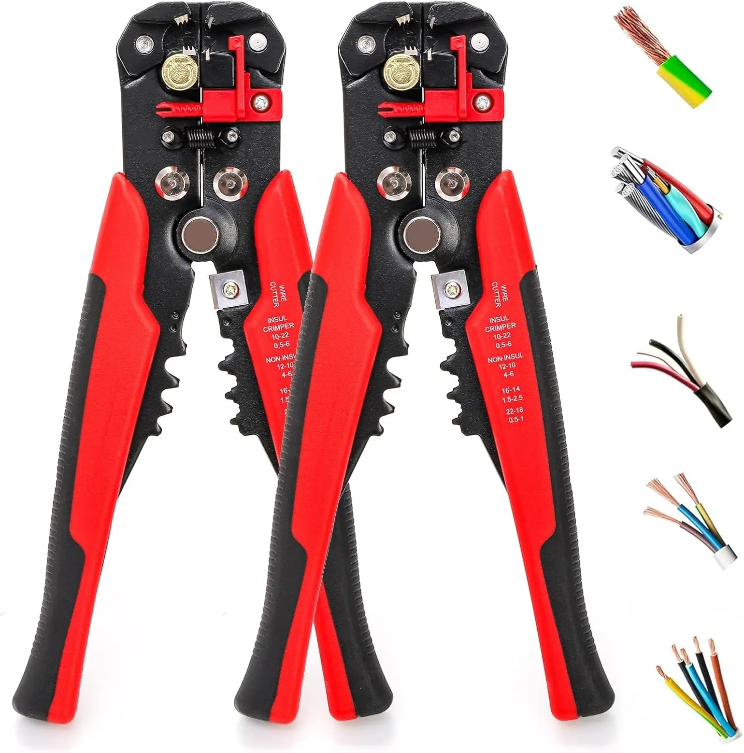 Self-Adjusting Wire Stripper Cutter,3 in 1 Wire Stripping Tools,for Electrical Wire Stripping,Cable Cutting,Crimping Tool