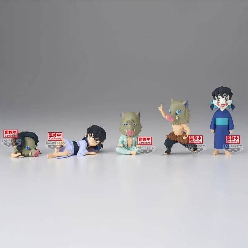 Bandai-figuras de acción de Demon Slayer para niños y niñas, juguetes bonitos de Anime Kawaii, Hashibira Inosuke, regalos coleccionables, WCF genuino