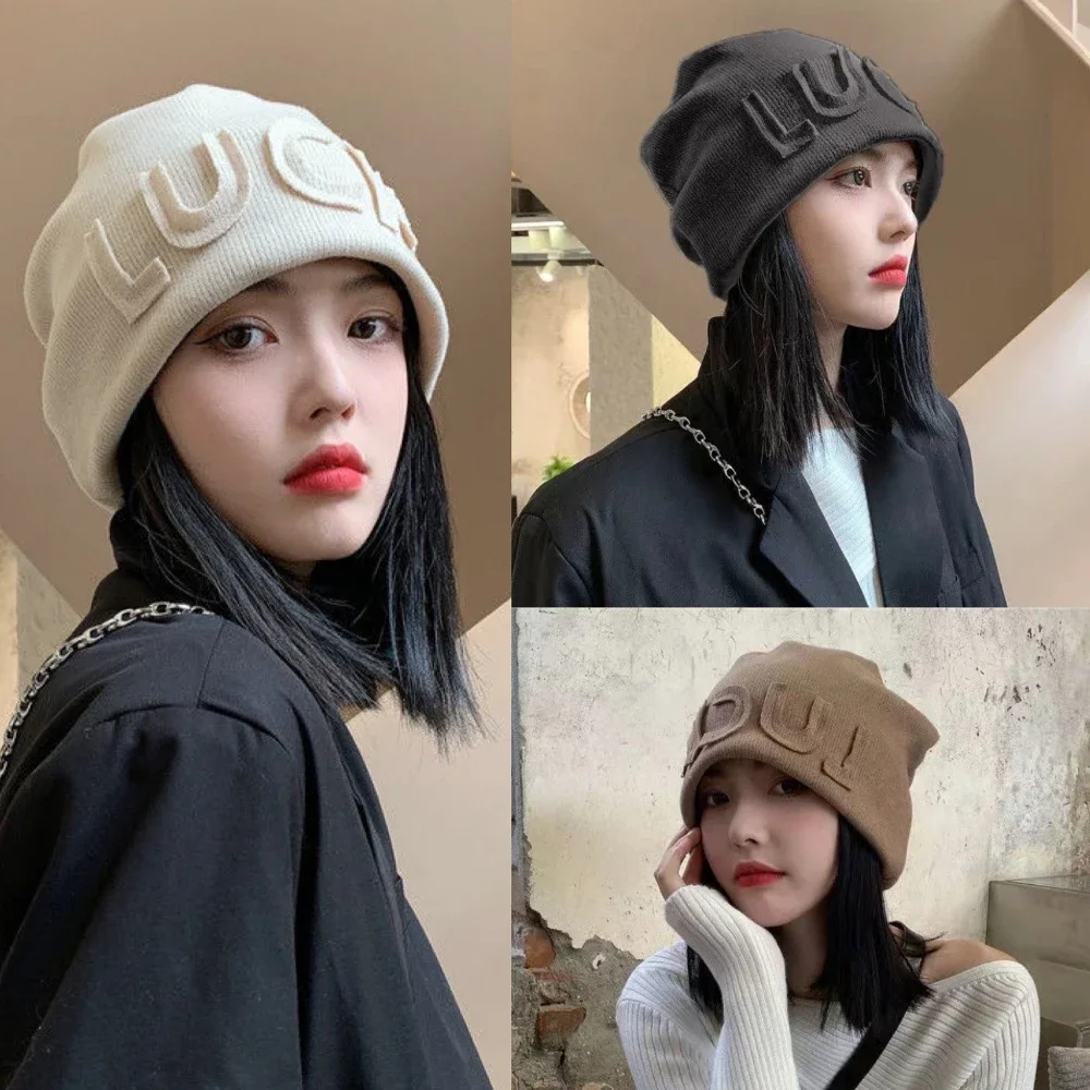 

Women's Retro Pile Pile Woolen Hat, Head, Small, Cold, Red Pack, Head, Round, New, Japanese Face, Autumn and Winter