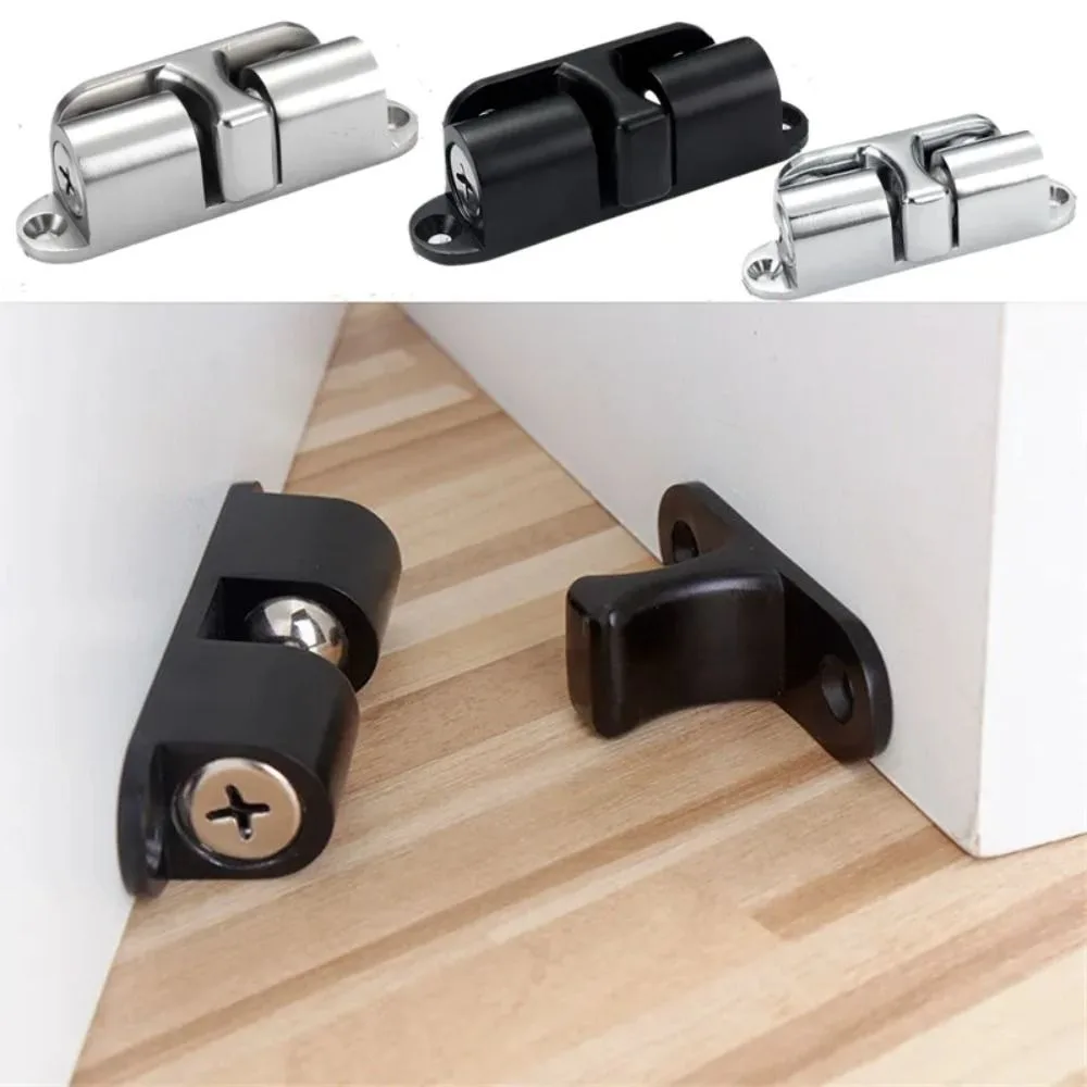 Durable Zinc Alloy Cabinet Catches Invisible Anti-collision Wardrobe Stopper Inner Locks Punch-free Door Stopper Door