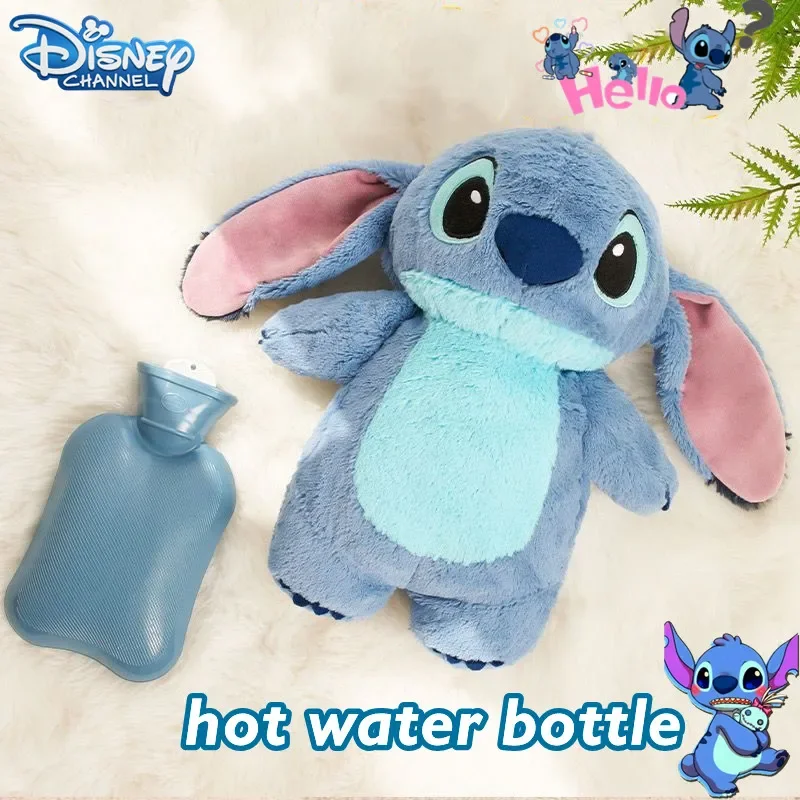 Miniso Stich Wärm flasche weiche Kawaii Winter Plüsch warme Handtasche Anime Cartoon Wasser Mädchen Student tragbare Schlafsaal Geschenk