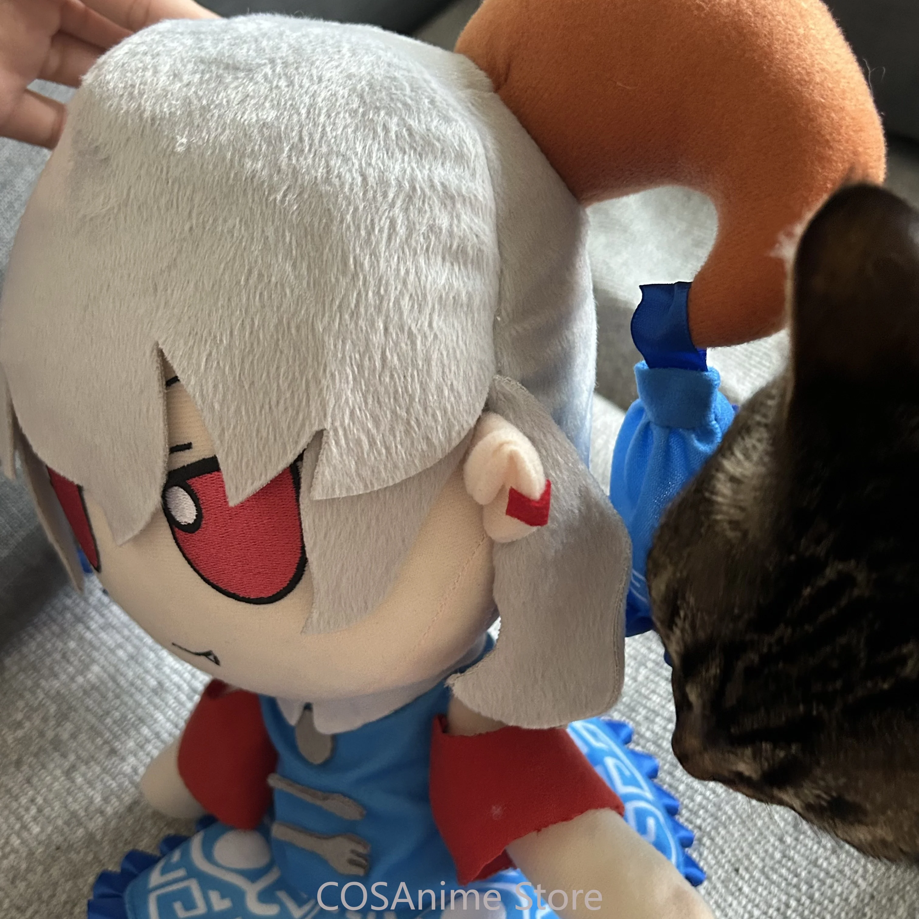 Touhou Project Totetsu Yuma 30cm Anime Fumo Cartoon Figure Cosplay Plush Figurine Model Sitting Posture Maumet Pillow Cartoon