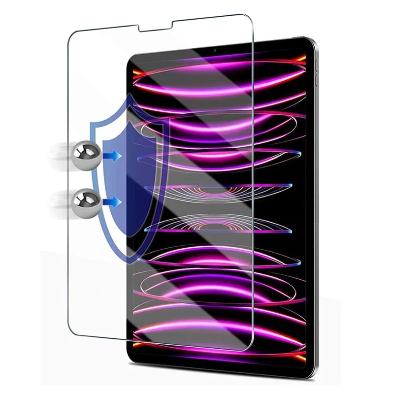 

9H Tempered Glass For iPad Pro 12.9 inch 6th 2022 Screen Protector A2764 A2437 A2766 A2436 Tablet Scratch Proof HD Film