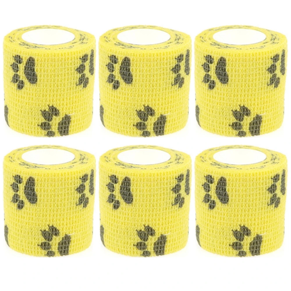 6/12PCS Gaze Verband Selbst-klebe Atmungsaktive Elastische Bandagen für Nagel Tattoo Kunst Sport Befestigung Finger Handgelenk bein