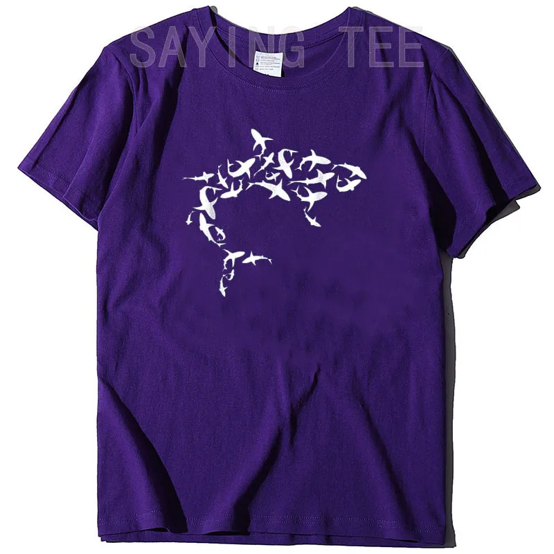 Great White Shark Lover Marine Biology Animal Science T-Shirt Gifts Graphic Tee Tops Aesthetic Clothes Short Sleeve Blouses Gift