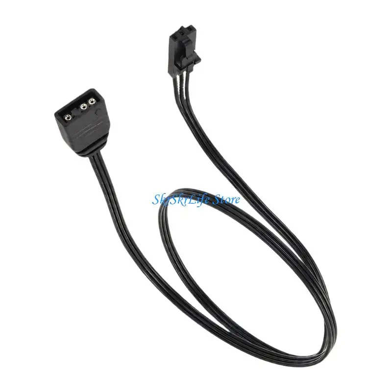 E65E PVC ARGB Light Syncs Extension Cord for ROG Smooth RGBs Synchronization in Computer Systems 0.5M