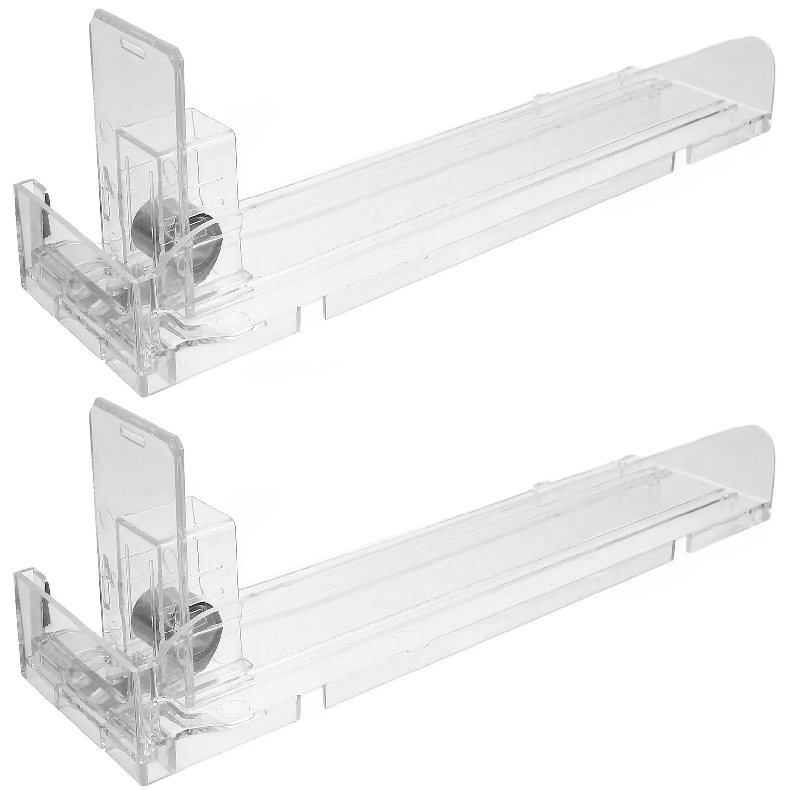 

2Pcs Auto push Cigarette Showcase Rack Clear Display St 24cm Plastic Case Holder For Cigarettes C Shelves