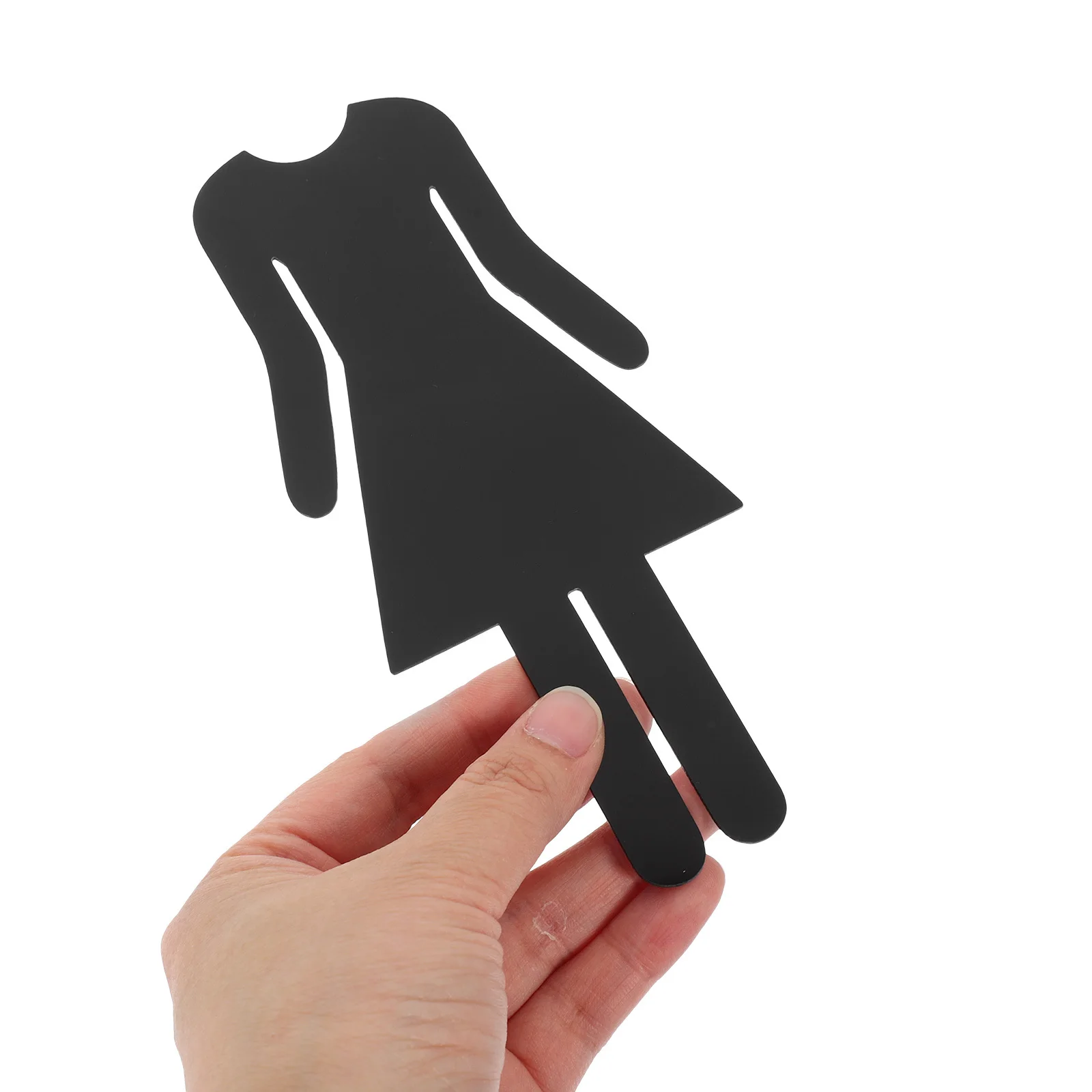 

2pcs Bathroom Sign Acrylic Washroom Sign Plate Restroom Direction Indicator For Hotel Office Store Decorative Wall Mount Toilet