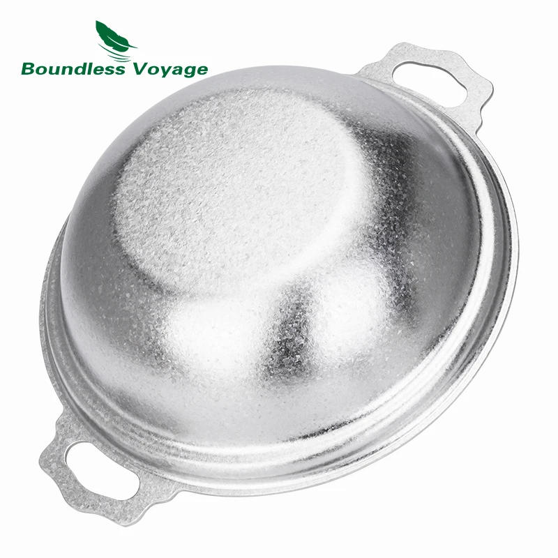 Boundless Voyage Titanium Pot with Lid,  2500ml Large Capacity Camping Cookware, Non Coated Stockpot Hot Pot & Home Use Ti2117C