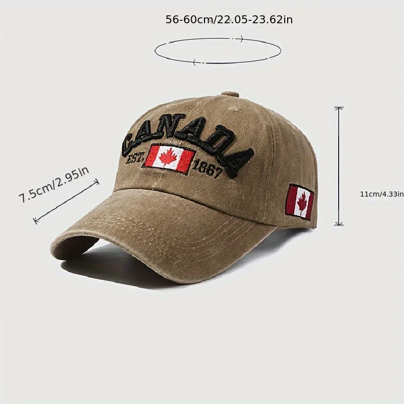 2024 Unisex Baseball Hat Washed Outdoor Leisure Street Trend Fashion Baseball Hat Outdoor Leisure Sunshade Hat Duck Tongue Hat