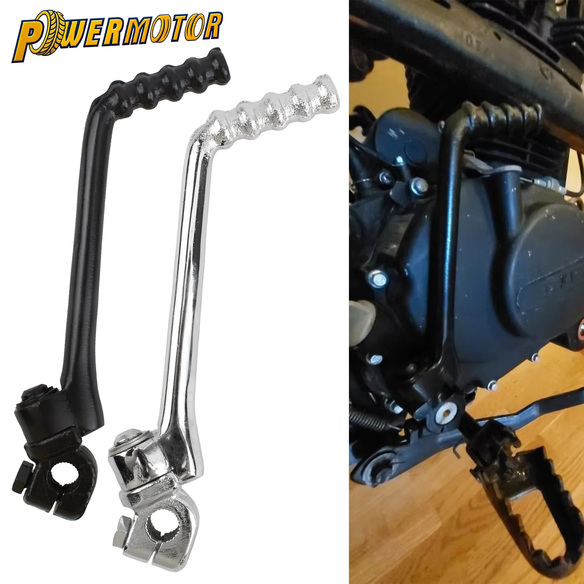 

Universal Motorcycle 16mm Hole Kick Start Lever Pedal For KAYO SSR SDG BSE 70cc 90cc 110cc 125cc 140cc 150cc 160cc Dirt Pit Bike