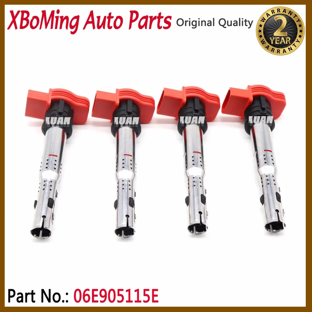 Ignition Coil For Audi S3 A4 A5 A6 Q5 R8 Q7 TT allroad Quattro 2.0L 2.0T For Volkswagen CC Beetle Eos Golf R Tiguan 06E905115E