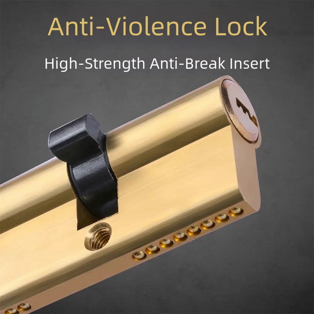 

High Security Brass Cylinder Lock with Anti Theft Design and Fire Resistant Features for Interior Exterior Doors