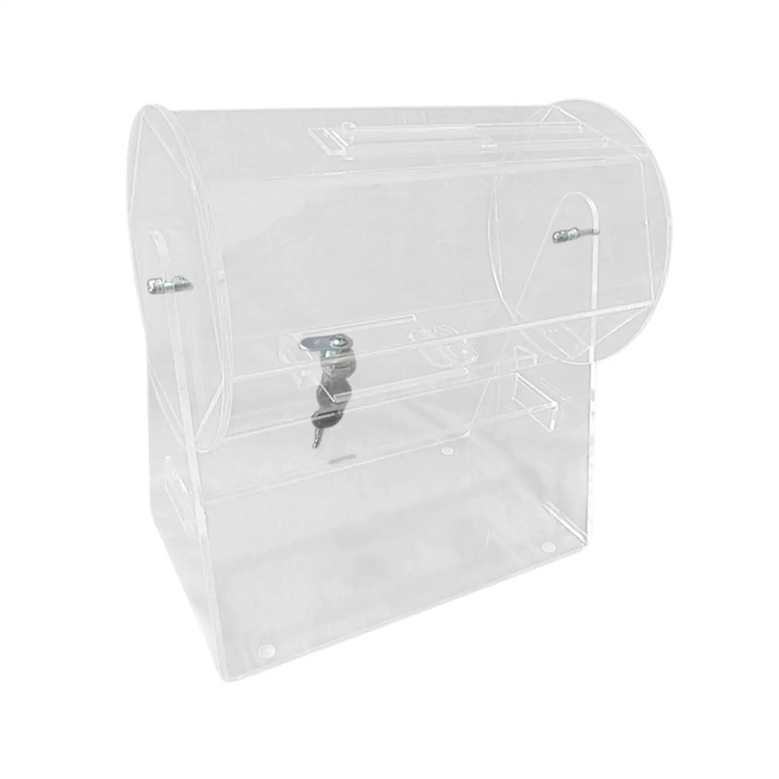 Acrylic Raffle Ticket Box with Smooth Rotation for Bingo Nights and Event Giveaways for Office Parties
