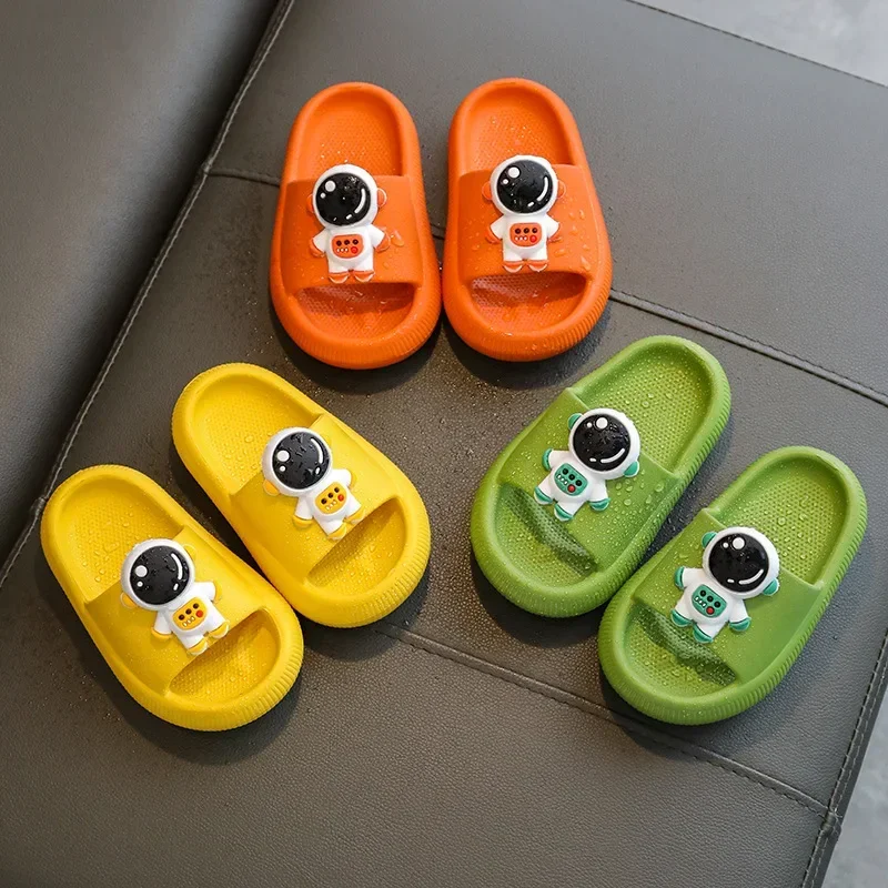 Baby Slippers for Home Summer Girls Boys Children Sandals Cute Cartoon Non-Slip Thick Sole Baby Kids Shoes Slippers