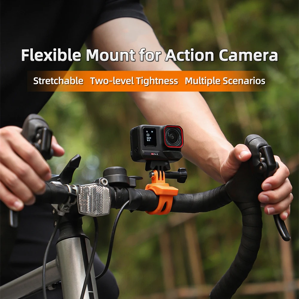 Sports Camera Anti-Tear Flexible Mount Stand Holder For DJI OSMO Action/Insta360/Gopro Universal Fixed Adjust Angles Hand Bar