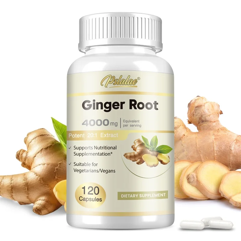 

Ginger Root - Digestive Nausea Relief Upset Stomach Immune Health, Non-Gmo, Gluten Free