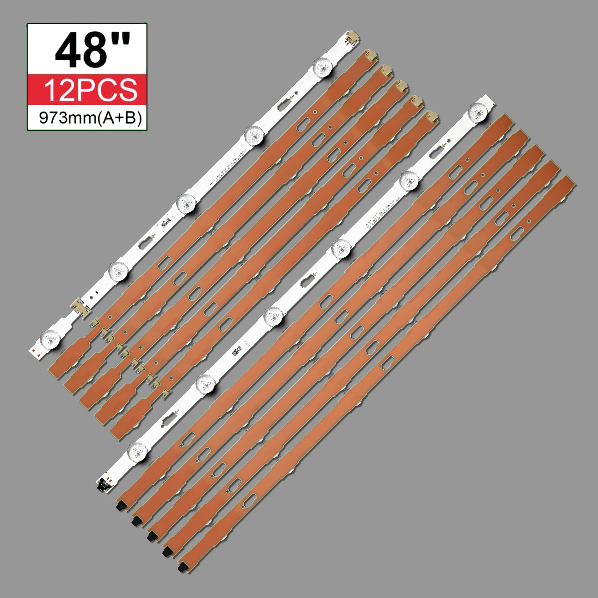 Striscia LED per Sam-sung UE48JU6400 V5DU-480DCA-R1 V5DU-480DCB-R1 BN96-34793A 34794A UE48JU6500 muslimue48ju7