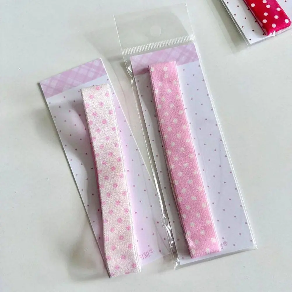 Creative Polka Dots Elastic Strap Double-sided DIY Decoration Notebook Straps Binder Strap Storage Accessory