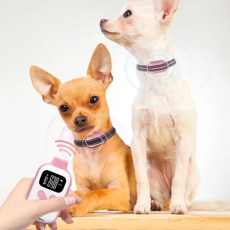 

No Shock Dog Training Collar,Vibrating Dog Collar with Remote 2800Ft, Beep and Vibration Collar for Small Puppy Medium Large Dog
