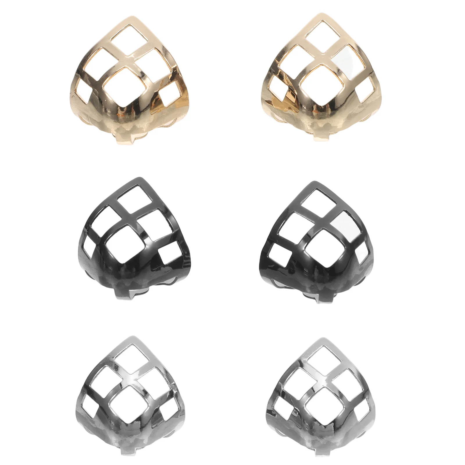 

3Pairs Shoe Tip Protectors Metal Pointed Toe Covers High Heel Shield Protective Shoe Accessory Heel Protector