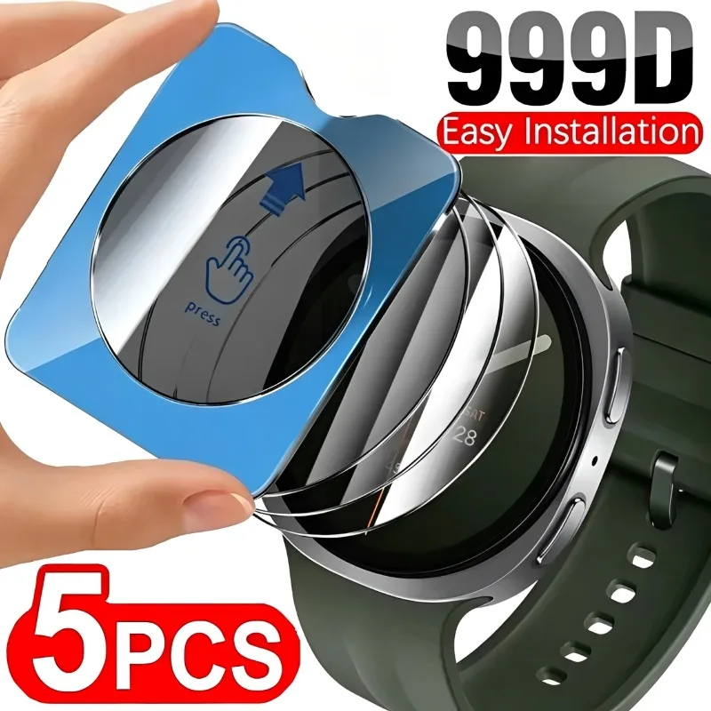 5/3/1Pcs for Samsung Galaxy Watch 9 40mm 44mm Anti-peeping Tempered Glass Screen Protectors Auto-alignment Install Films Kits