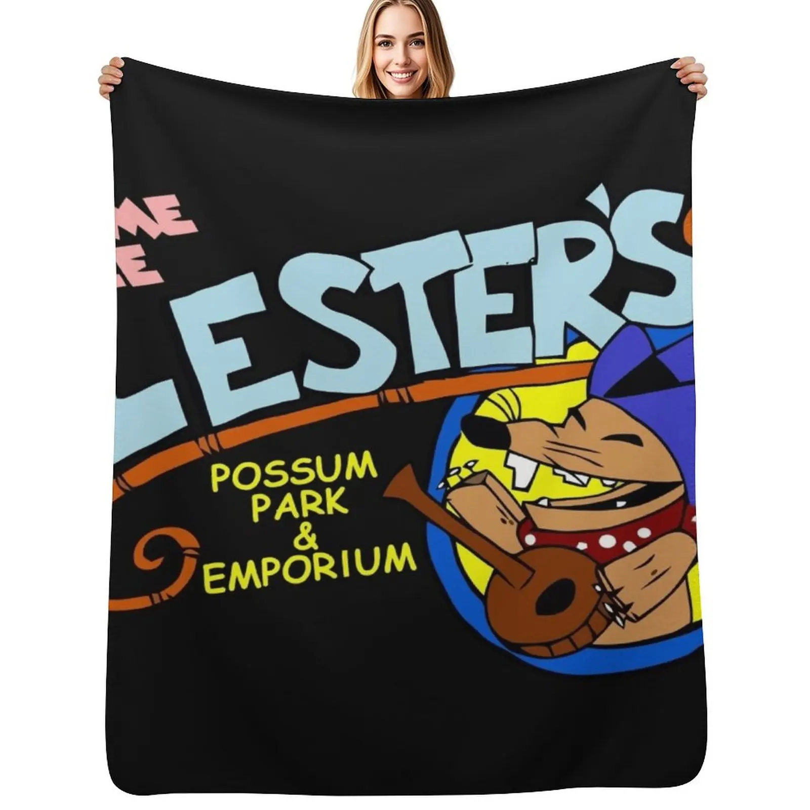 

Men's Lester's Possum Park Popular Throw Blanket Warm Comfortable Blanket Gift for Parents Friends