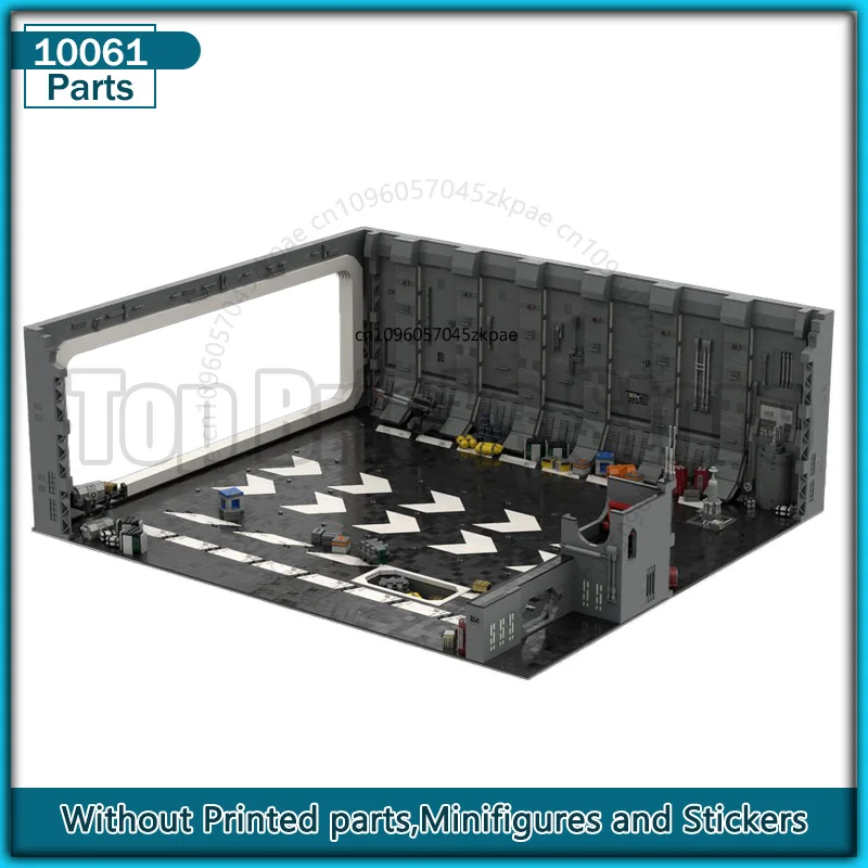 

UCS Docking Bay 327 MOC Building Block Spaceship Parking Architecture Technology Bricks Diorama Model DIY Assemble Display Toys