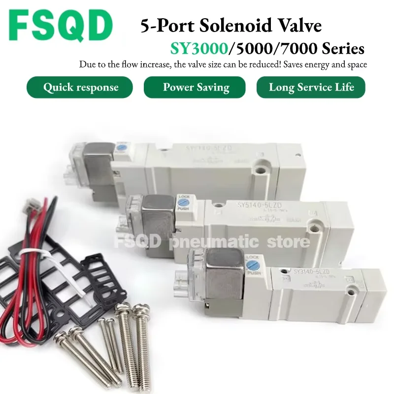 

SY3140 SY3240 SY3340 SY3440 SY3540-3LZD 4LZD 5LZD 6LZD 3 4 5 6GZD 5MZD 6MZD 5LOZ 5LZE 5LOZE 5LOU Электромагнитный клапан типа FSQD SY3000