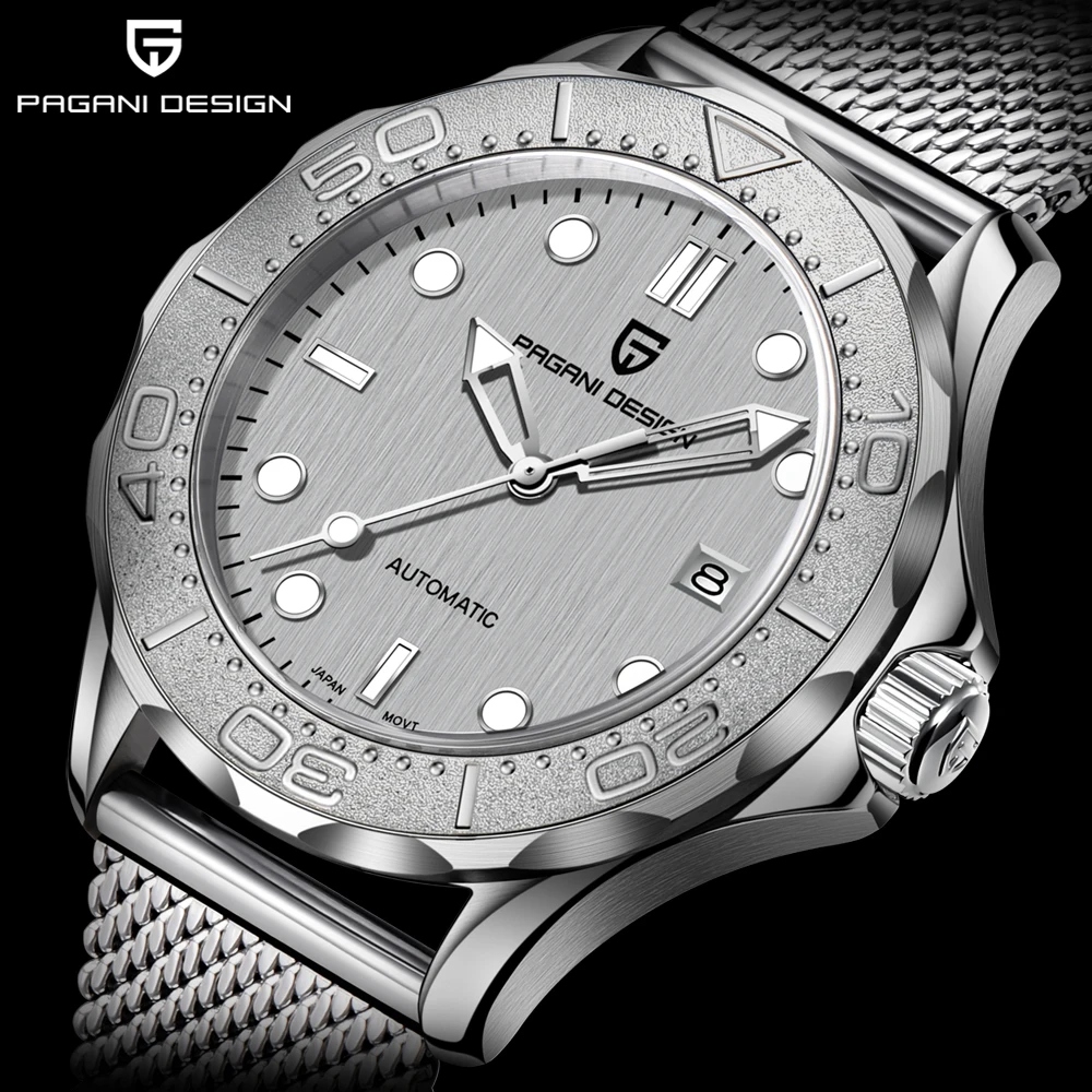 2025 New PAGANI DESIGN Men's Watches Luxury Automatic Watch For Man Mechanical Wristwatch AR Sapphire Mirror Waterproof Luminous