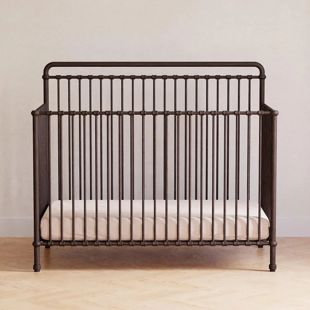 

Winston 4-in-1 Convertible Metal Crib in Vintage Iron, Greenguard Gold Certified