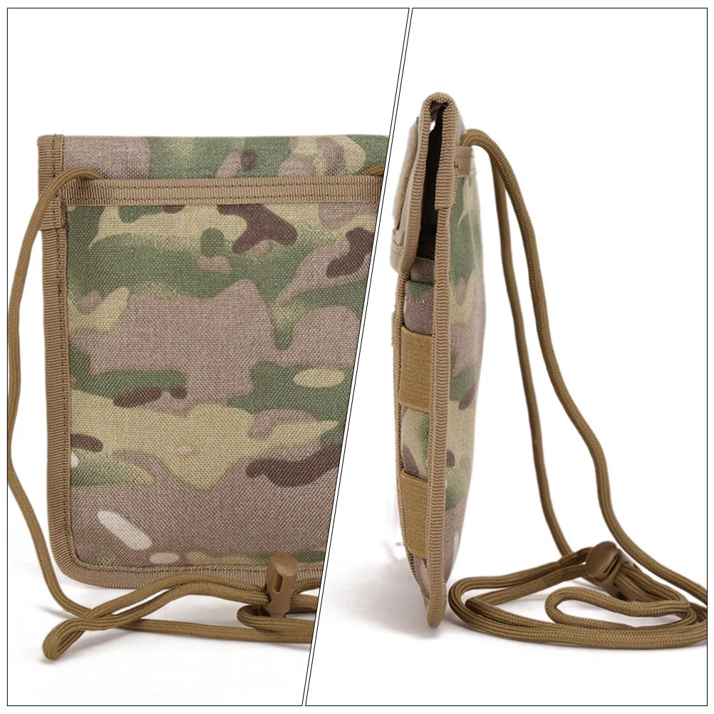 

Camouflage Credential Bag Outdoor Waterproof Cards Pouch Portable Multi-Function Phone Carrier For Hiking Cycling Dog Walking