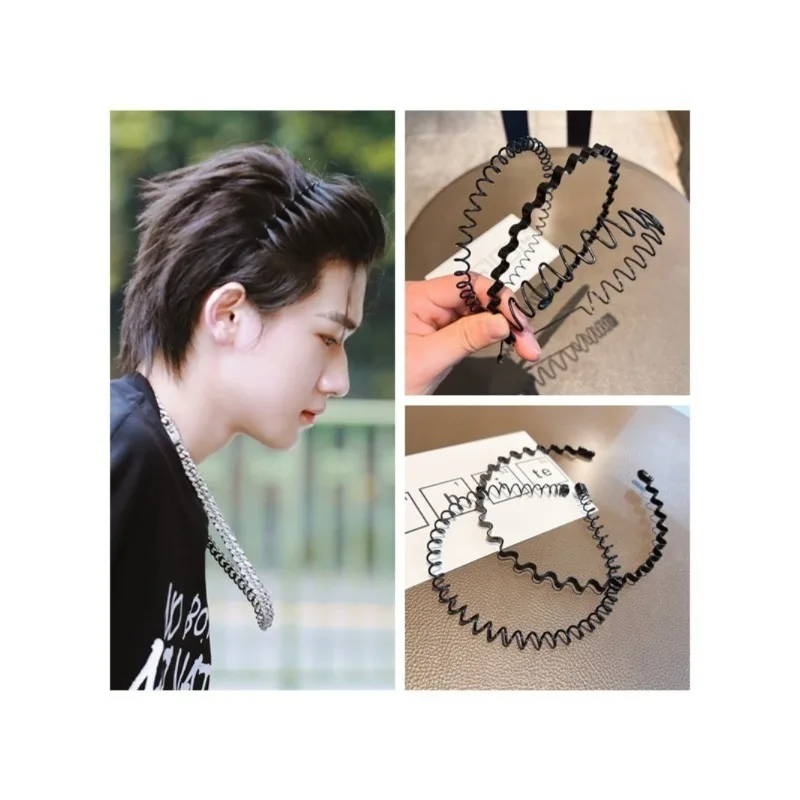 Wave Headband Unisex Non Slip Hair Band for Face Wash Sports Invisible High Crown Headband No Pull Hair Accessory