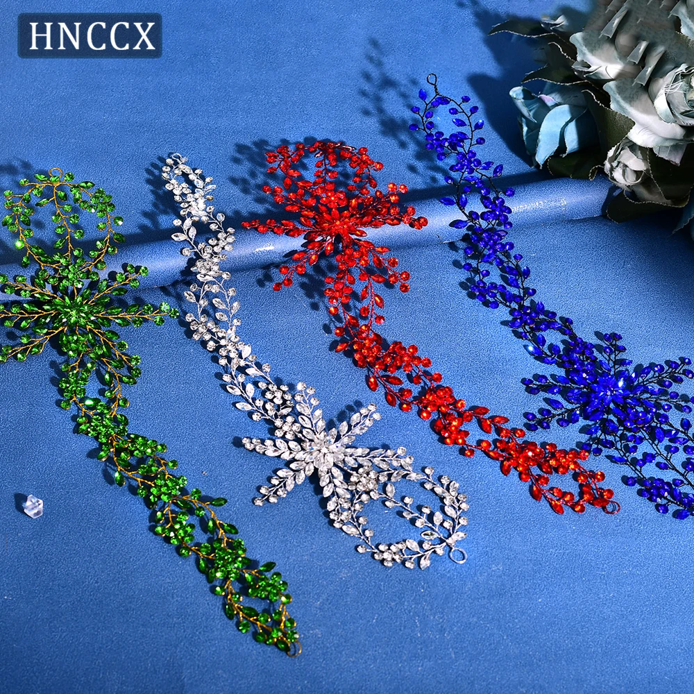 

HNCCX Wedding Headwear Colorful Headwear Fascinators Headband Bridal Hair Accessories Fashion Banquet Party Woman Tiara CP242