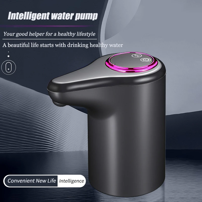 USB‑Rechargeable Electric Water Pump, Smart Automatic Water Dispenser for Home Barreled Pure & Mineral Water Bucket