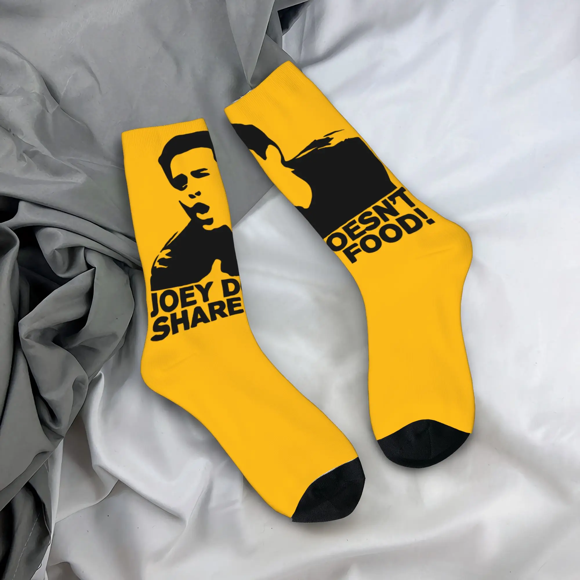 

Custom Fashion Joey Doesn't Share Food Socks Women Men Warm 3D Print Friends TV Show Sports Football Socks