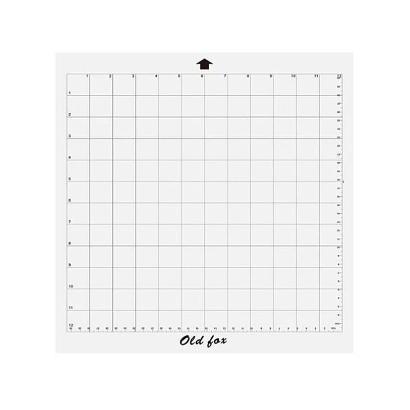 3Pcs Replacement Cutting Mat Transparent Adhesive Mat Pad with Measuring Grid 12 By 12-Inch for Silhouette Cameo Plotter Machine