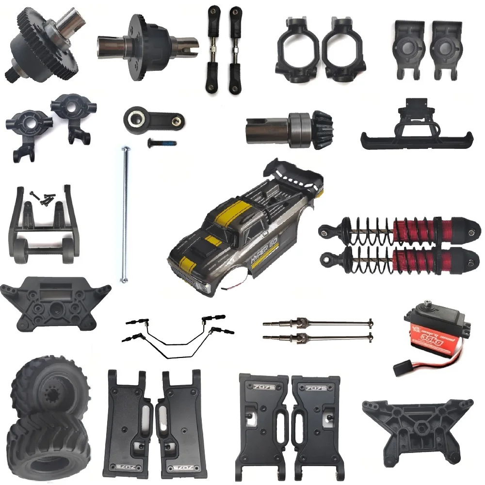 MJX Hyper Go 10210 1/10 RC-Autos RC-Trucks Teile Hydraulischer Stoßdämpfer/Karosserie/Räder/Differentialgetriebe/Stoßfänger/ESC/Motor