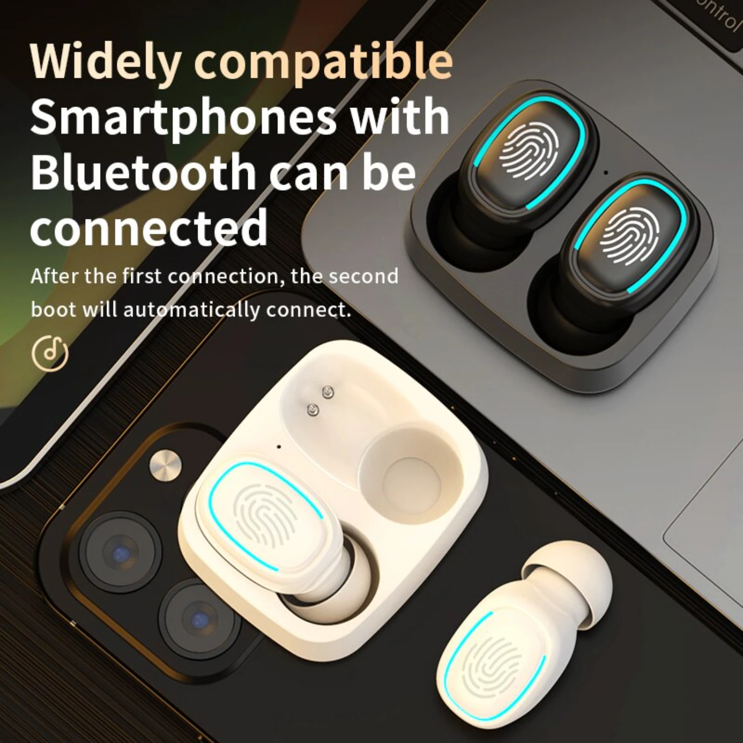 Wireless Bluetooth Headset  Light Mini High Quality Earplugs Anti Sweat  Sound Quality Stereo  Headset