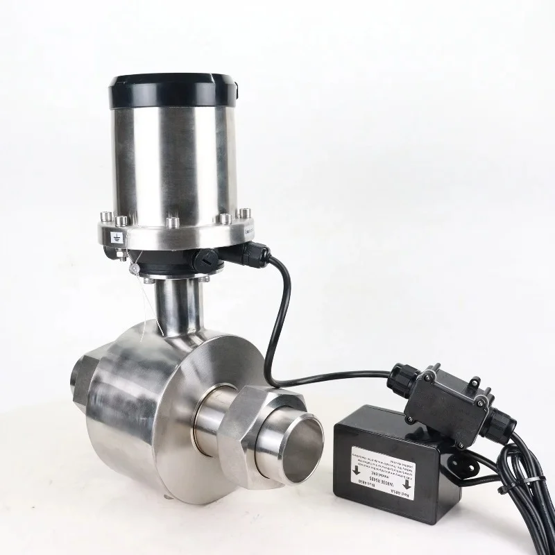 Battery Powered Hygiene Milk Liquid Caustic Soda Juice Flowmeter Sodium Hydroxide Electromagnetic Flowmeter